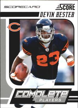 2011 Score - Complete Players Scorecard #8 Devin Hester Front