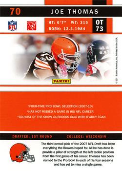 2011 Score - Glossy #70 Joe Thomas Back