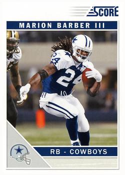 2011 Score - Glossy #81 Marion Barber Front