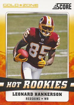 2011 Score - Hot Rookies Gold Zone #19 Leonard Hankerson Front