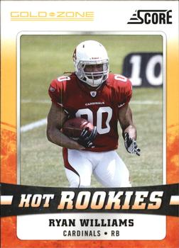 2011 Score - Hot Rookies Gold Zone #24 Ryan Williams Front