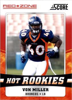 2011 Score - Hot Rookies Red Zone #30 Von Miller Front