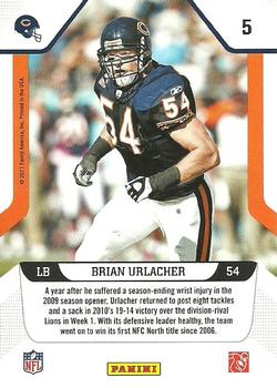 2011 Score - Millennium Men #5 Brian Urlacher Back