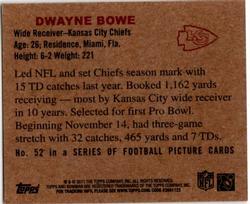 2011 Topps - 1950 Bowman #52 Dwayne Bowe Back