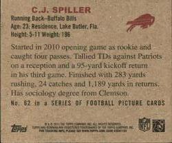 2011 Topps - 1950 Bowman #62 C.J. Spiller Back