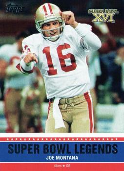 2011 Topps - Super Bowl Legends #SBL-XVI Joe Montana Front