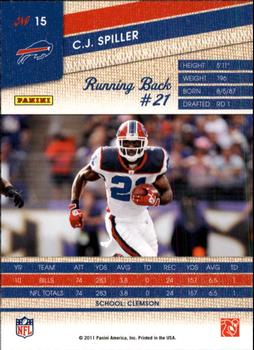 2011 Panini Threads #15 C.J. Spiller Back