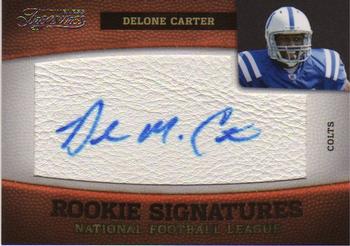 2011 Panini Timeless Treasures #154 Delone Carter Front