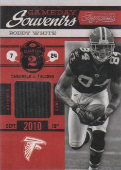 2011 Panini Timeless Treasures - Gameday Souvenirs 2nd Quarter #29 Roddy White Front