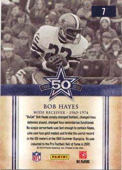 2010 Panini Classics - Cowboys 50th Anniversary #7 Bob Hayes Back