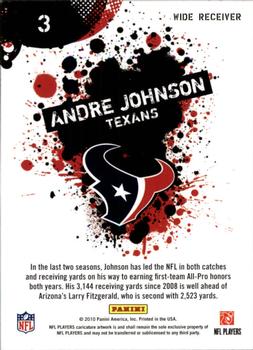 2010 Score - NFL Players #3 Andre Johnson Back