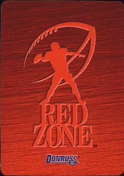 1995 Donruss Red Zone #NNO Derrick Alexander Back