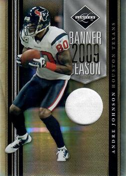 2010 Panini Limited - Banner Season Materials Prime #14 Andre Johnson Front