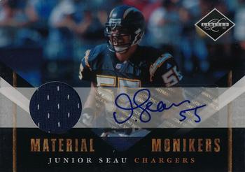 2010 Panini Limited - Material Monikers #31 Junior Seau Front