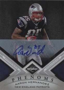 2010 Panini Limited - Monikers Autographs Silver #151 Aaron Hernandez  Front