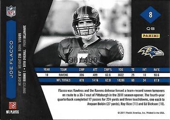 2011 Panini Limited #8 Joe Flacco Back