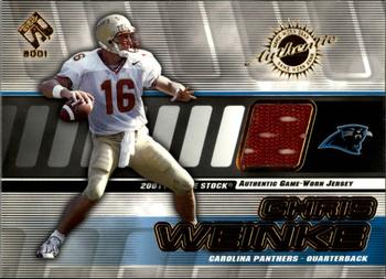 2001 Pacific Private Stock - Game Worn Gear #23 Chris Weinke Front