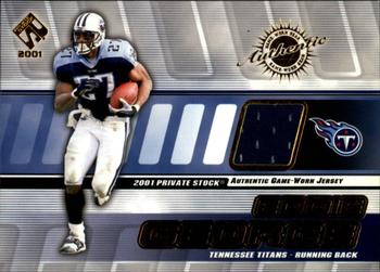 2001 Pacific Private Stock - Game Worn Gear #134 Eddie George Front