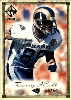 2001 Pacific Private Stock - Gold Framed #81 Torry Holt Front