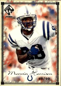 2001 Pacific Private Stock - Silver Framed #39 Marvin Harrison Front