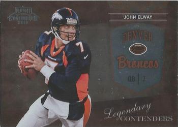 2010 Playoff Contenders - Legendary Contenders #11 John Elway  Front