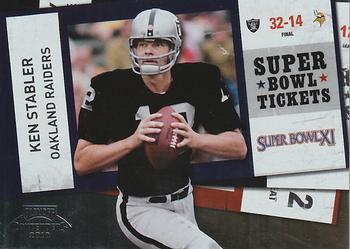 2010 Playoff Contenders - Super Bowl Ticket #27 Ken Stabler  Front