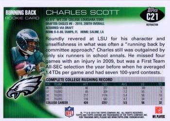 2010 Topps Chrome - Orange Refractors #C21 Charles Scott  Back