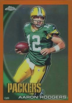 2010 Topps Chrome - Orange Refractors #C124 Aaron Rodgers  Front