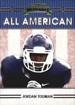2011 Press Pass Legends - All Americans #AA12 Jordan Todman Front