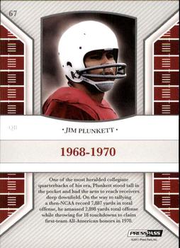 2011 Press Pass Legends - Bronze #67 Jim Plunkett Back