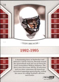 2011 Press Pass Legends - Emerald #78 Tedy Bruschi Back