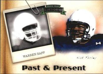 2011 Press Pass Legends - Past and Present #PP-9 Warren Sapp / Nick Fairley Front