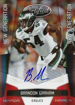 2010 Panini Certified - Mirror Red Signatures #181 Brandon Graham Front