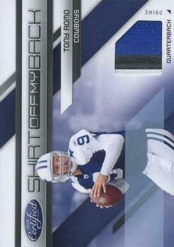 2010 Panini Certified - Shirt Off My Back Materials Prime #7 Tony Romo Front