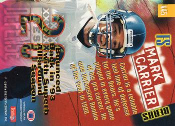 1994 Stadium Club - Members Only #445 Mark Carrier DB Back