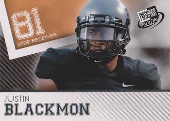 2012 Press Pass #3 Justin Blackmon Front