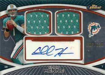 2010 Finest - Dual Jersey Autographs #FADR-CH Chad Henne Front