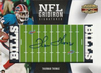 2010 Panini Gridiron Gear - NFL Gridiron Signatures #10 Thurman Thomas Front