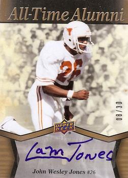 2011 Upper Deck University of Texas - All-Time Alumni Autographs #ATA-LJ John Wesley Jones Front