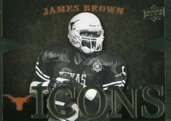 2011 Upper Deck University of Texas - Icons #I-JB James Brown Front