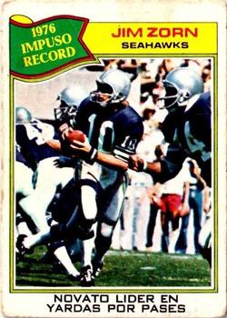 1977 Topps Mexican #455 Jim Zorn Front