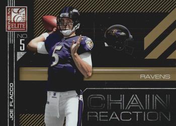 2010 Donruss Elite - Chain Reaction Gold #15 Joe Flacco  Front