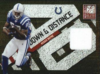 2010 Donruss Elite - Down and Distance Jerseys #27 Reggie Wayne Front