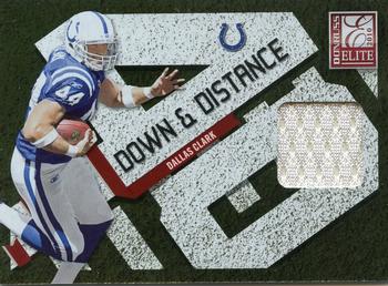 2010 Donruss Elite - Down and Distance Jerseys #39 Dallas Clark Front