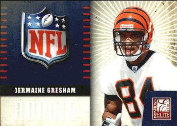 2010 Donruss Elite - Rookie NFL Shield #18 Jermaine Gresham  Front