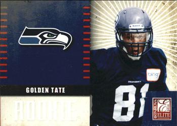 2010 Donruss Elite - Rookie NFL Team Logo #16 Golden Tate  Front