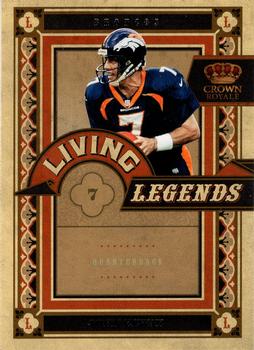 2010 Panini Crown Royale - Living Legends #18 John Elway  Front