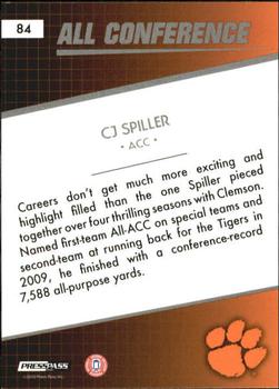 2010 Press Pass - Reflectors #84 C.J. Spiller Back