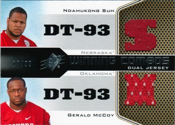 2010 SPx - Winning Combos Dual Jerseys #WC-GS Ndamukong Suh / Gerald McCoy  Front