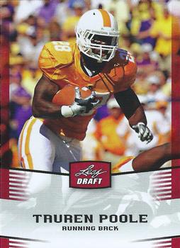 2012 Leaf Draft #47 Tauren Poole Front